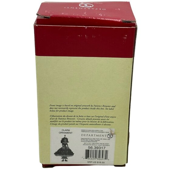 Dept 56 Patience Brewster Krinkles Clara Nutcracker Ornament Christmas Box RARE - Picture 7 of 8